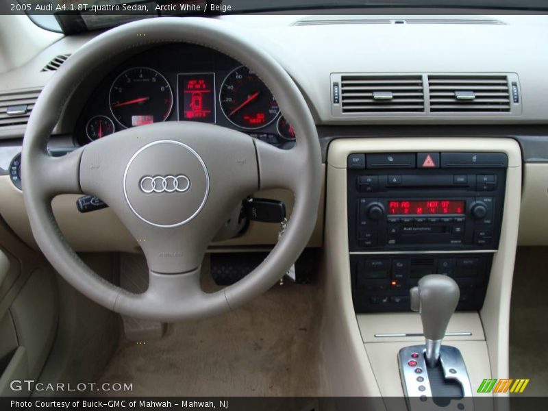 Arctic White / Beige 2005 Audi A4 1.8T quattro Sedan