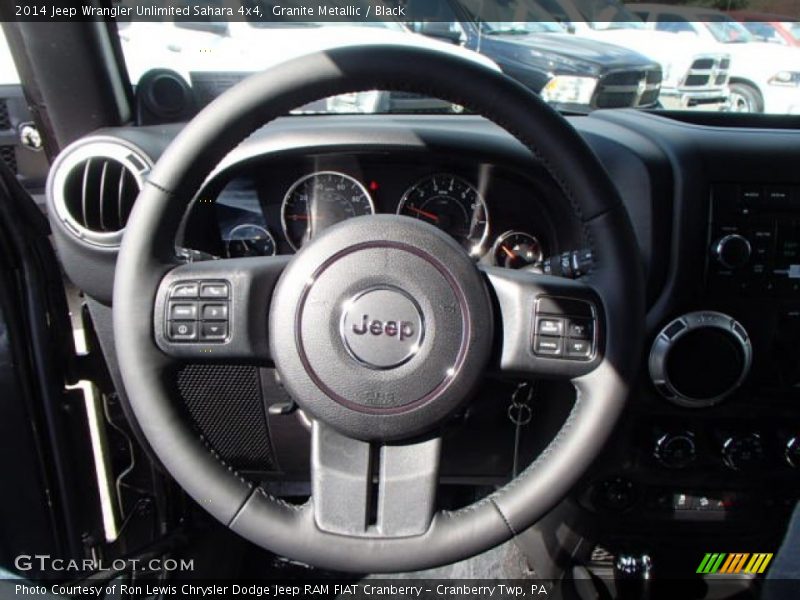 Granite Metallic / Black 2014 Jeep Wrangler Unlimited Sahara 4x4