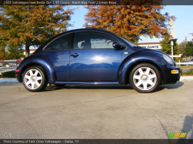 Marlin Blue Pearl / Cream Beige 2002 Volkswagen New Beetle GLX 1.8T Coupe