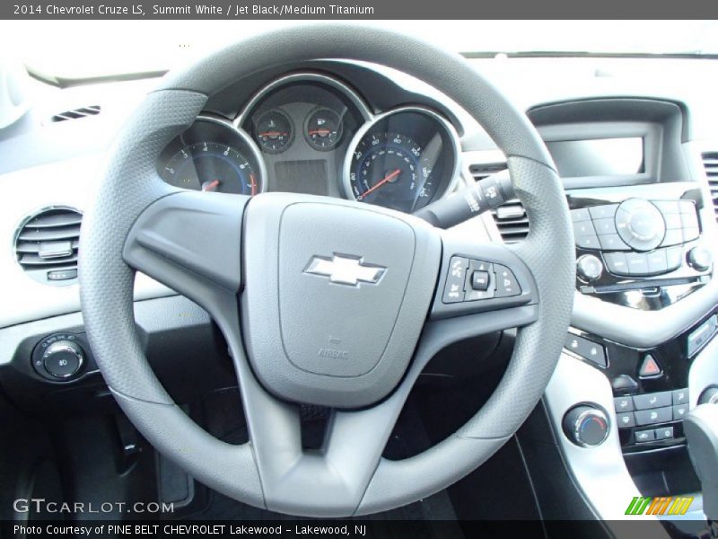 Summit White / Jet Black/Medium Titanium 2014 Chevrolet Cruze LS