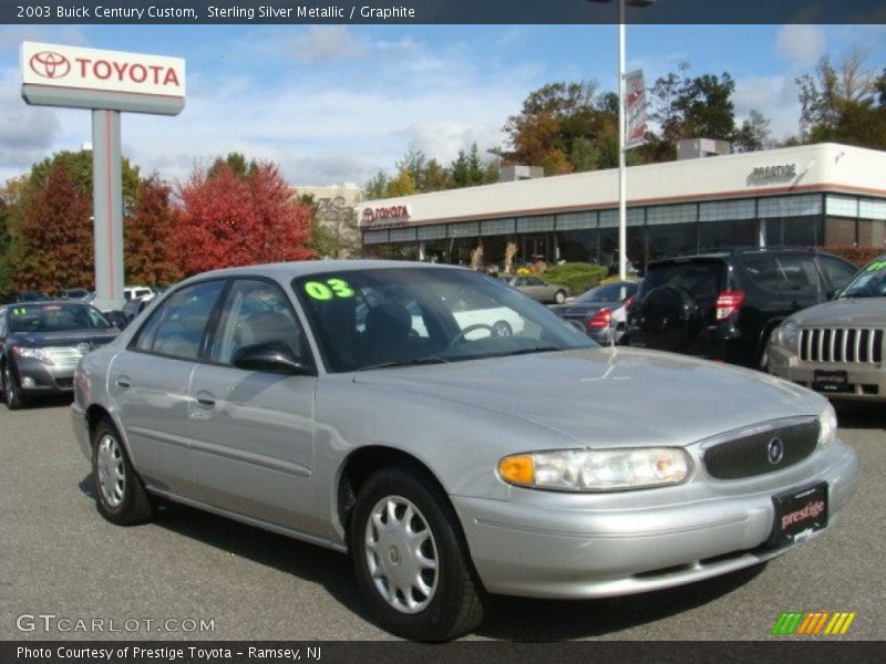 Sterling Silver Metallic / Graphite 2003 Buick Century Custom