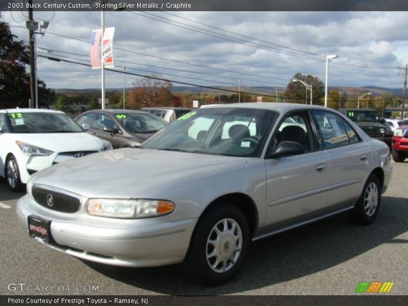 Sterling Silver Metallic / Graphite 2003 Buick Century Custom