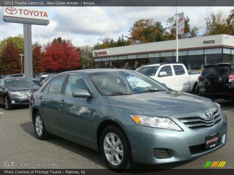 Aloe Green Metallic / Bisque 2011 Toyota Camry LE