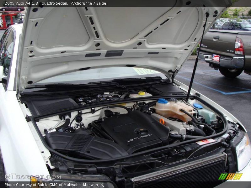 Arctic White / Beige 2005 Audi A4 1.8T quattro Sedan
