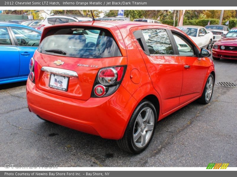 Inferno Orange Metallic / Jet Black/Dark Titanium 2012 Chevrolet Sonic LTZ Hatch