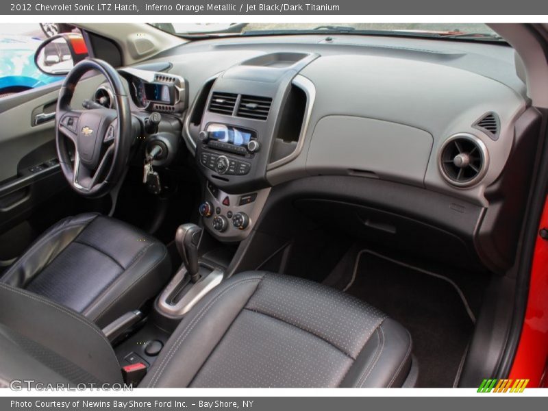 Inferno Orange Metallic / Jet Black/Dark Titanium 2012 Chevrolet Sonic LTZ Hatch