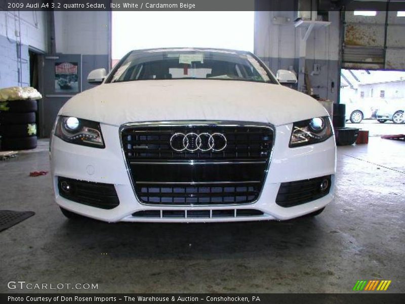 Ibis White / Cardamom Beige 2009 Audi A4 3.2 quattro Sedan