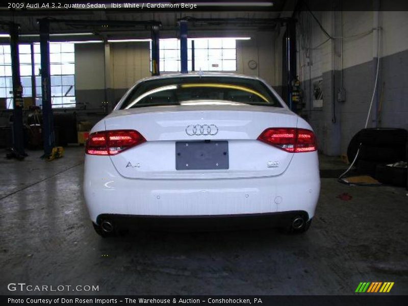 Ibis White / Cardamom Beige 2009 Audi A4 3.2 quattro Sedan