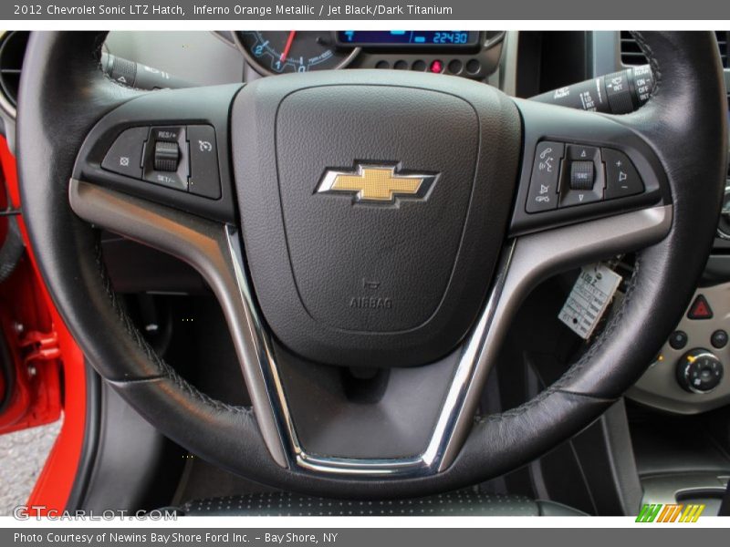 Inferno Orange Metallic / Jet Black/Dark Titanium 2012 Chevrolet Sonic LTZ Hatch