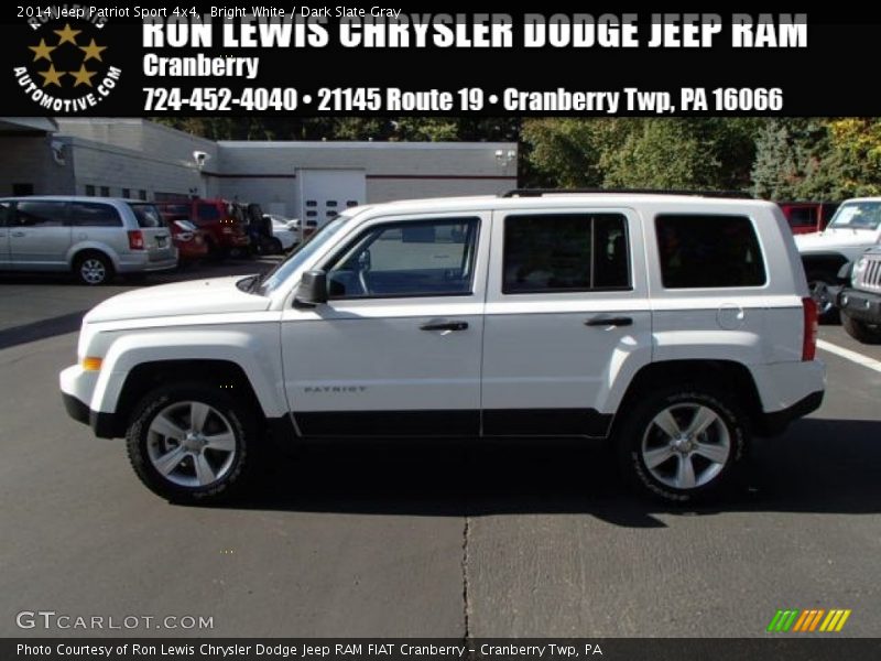 Bright White / Dark Slate Gray 2014 Jeep Patriot Sport 4x4