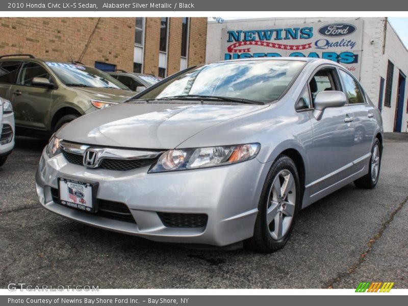 Alabaster Silver Metallic / Black 2010 Honda Civic LX-S Sedan