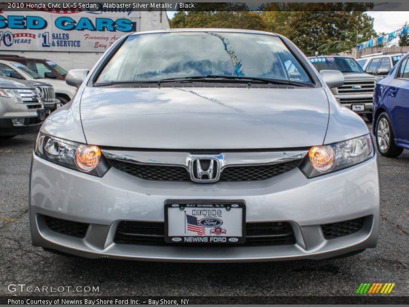 Alabaster Silver Metallic / Black 2010 Honda Civic LX-S Sedan