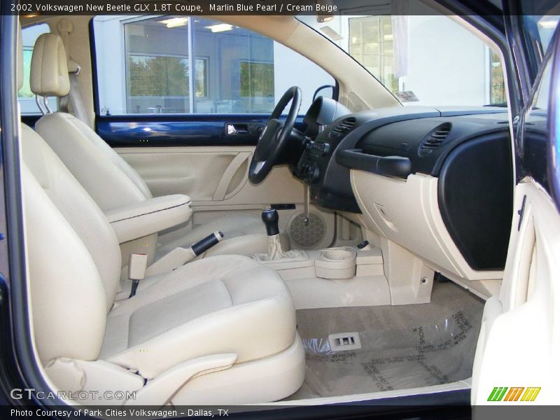 Marlin Blue Pearl / Cream Beige 2002 Volkswagen New Beetle GLX 1.8T Coupe