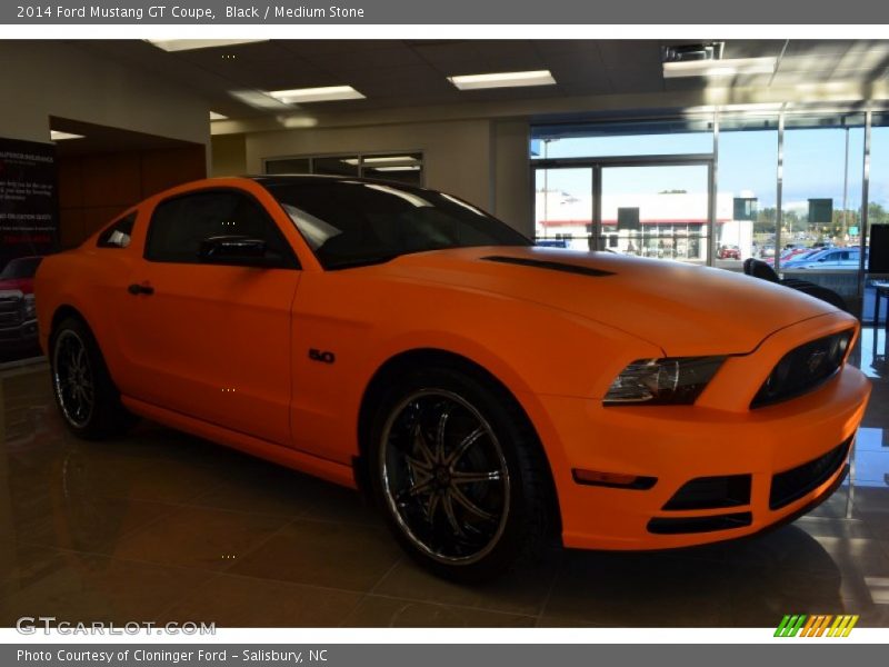 Black / Medium Stone 2014 Ford Mustang GT Coupe