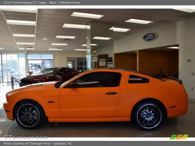 Black / Medium Stone 2014 Ford Mustang GT Coupe