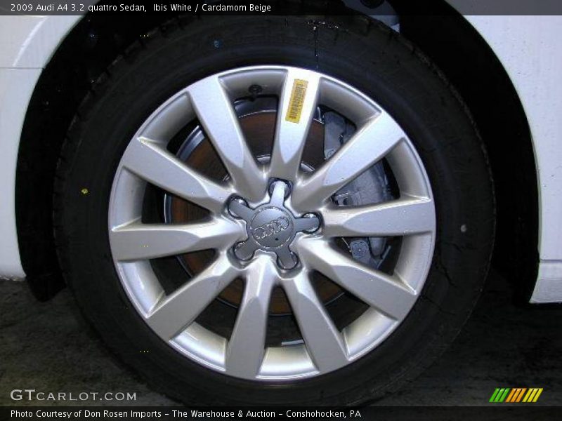 Ibis White / Cardamom Beige 2009 Audi A4 3.2 quattro Sedan