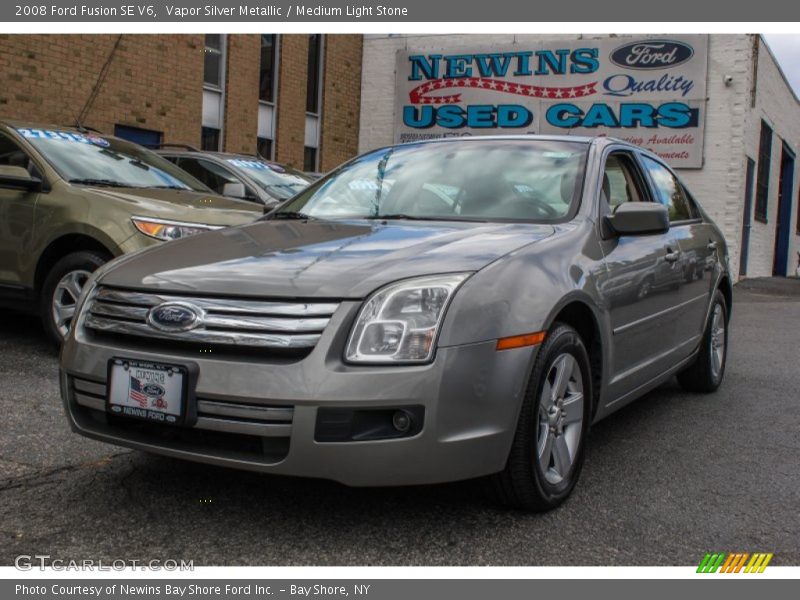Vapor Silver Metallic / Medium Light Stone 2008 Ford Fusion SE V6