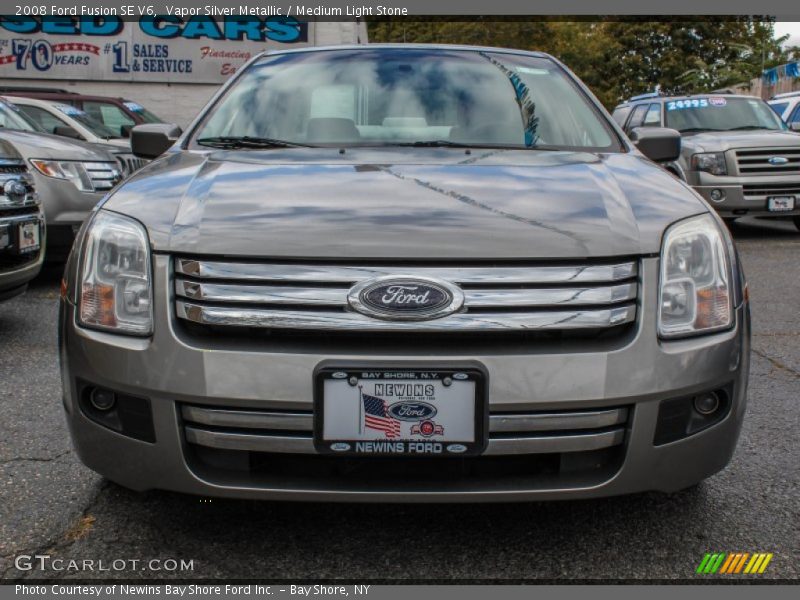 Vapor Silver Metallic / Medium Light Stone 2008 Ford Fusion SE V6