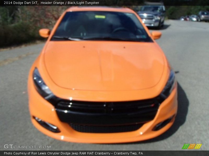 Header Orange / Black/Light Tungsten 2014 Dodge Dart SXT