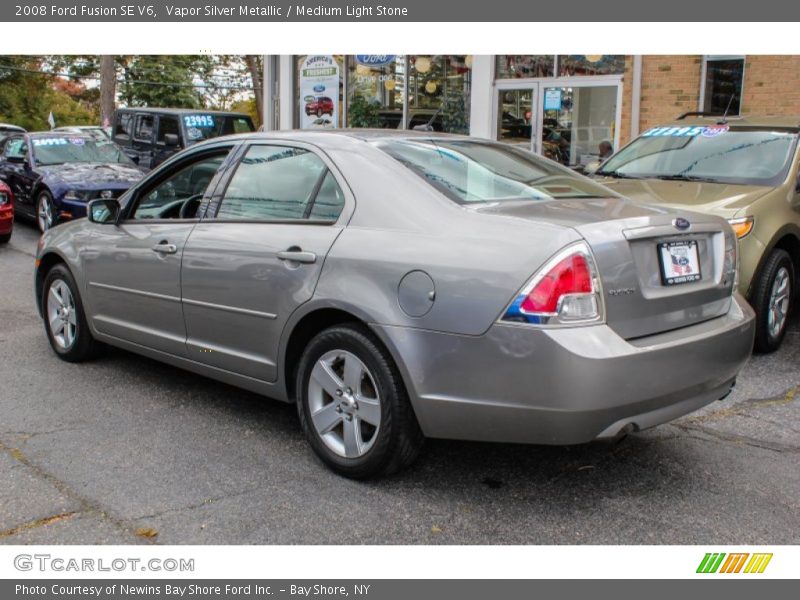 Vapor Silver Metallic / Medium Light Stone 2008 Ford Fusion SE V6