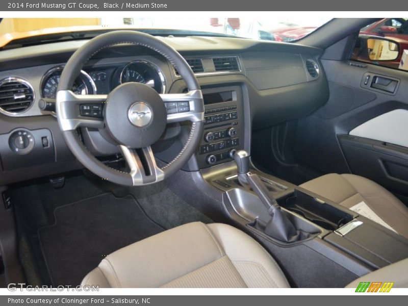 Medium Stone Interior - 2014 Mustang GT Coupe 