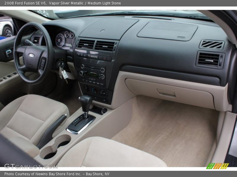 Vapor Silver Metallic / Medium Light Stone 2008 Ford Fusion SE V6