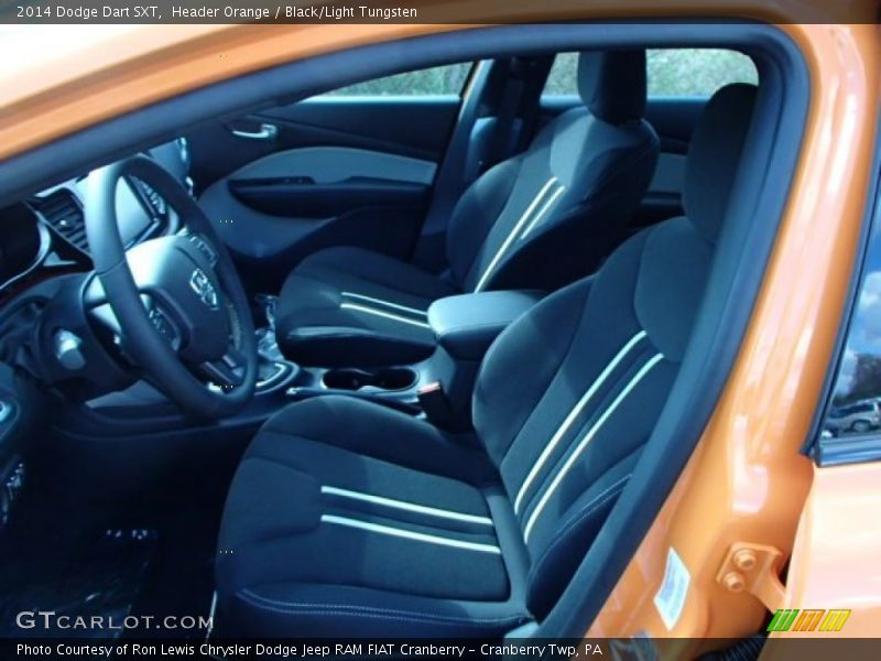 Header Orange / Black/Light Tungsten 2014 Dodge Dart SXT