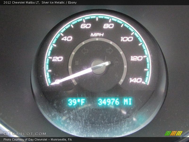 Silver Ice Metallic / Ebony 2012 Chevrolet Malibu LT