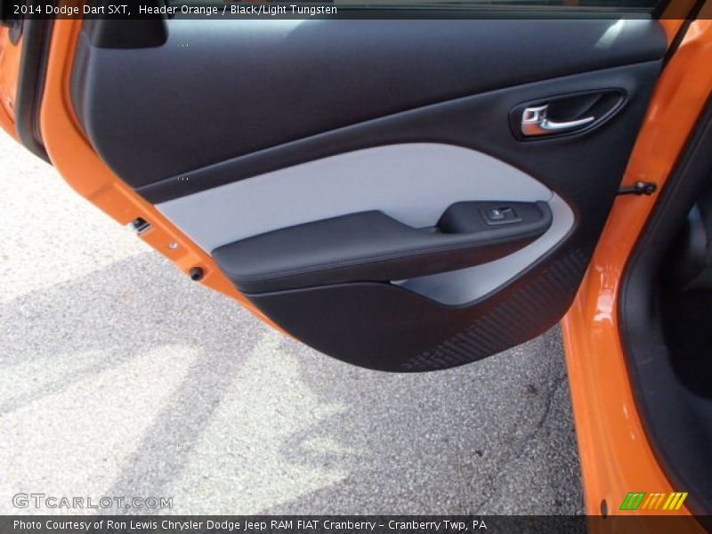 Header Orange / Black/Light Tungsten 2014 Dodge Dart SXT