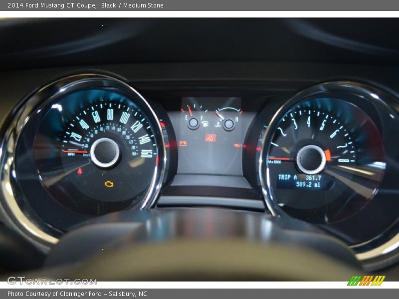 Black / Medium Stone 2014 Ford Mustang GT Coupe