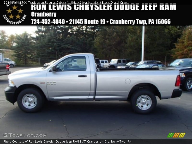 Bright Silver Metallic / Black/Diesel Gray 2014 Ram 1500 Tradesman Regular Cab 4x4