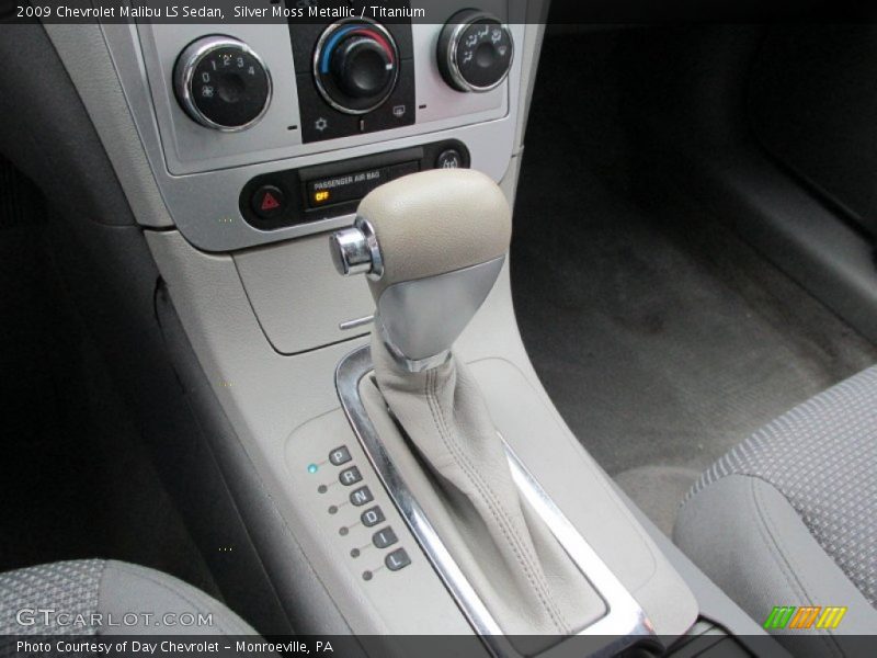 Silver Moss Metallic / Titanium 2009 Chevrolet Malibu LS Sedan