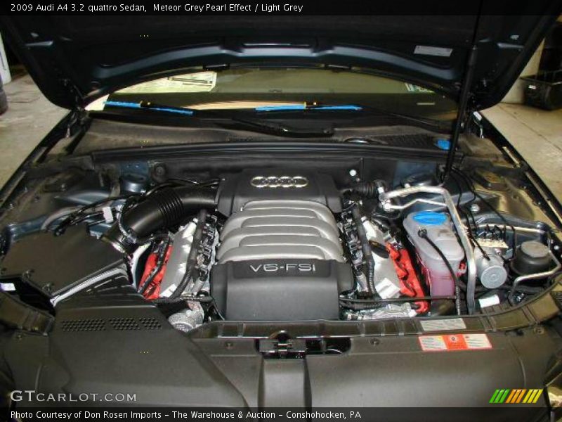 Meteor Grey Pearl Effect / Light Grey 2009 Audi A4 3.2 quattro Sedan