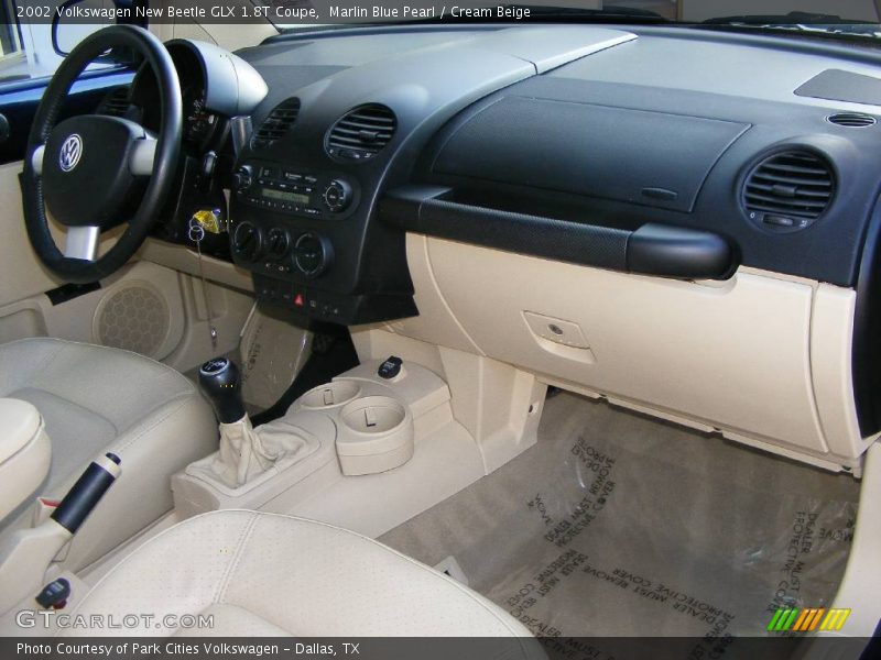 Marlin Blue Pearl / Cream Beige 2002 Volkswagen New Beetle GLX 1.8T Coupe
