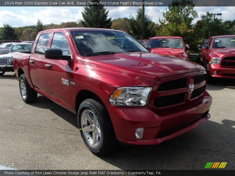Deep Cherry Red Crystal Pearl / Black/Diesel Gray 2014 Ram 1500 Express Crew Cab 4x4