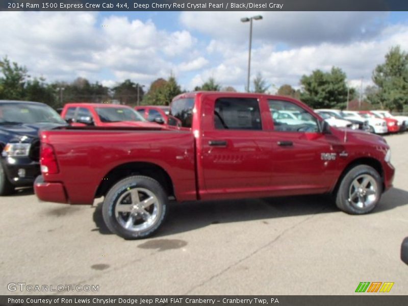 Deep Cherry Red Crystal Pearl / Black/Diesel Gray 2014 Ram 1500 Express Crew Cab 4x4