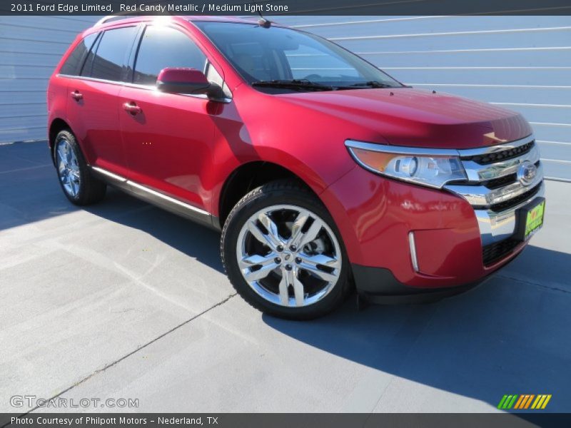 Red Candy Metallic / Medium Light Stone 2011 Ford Edge Limited