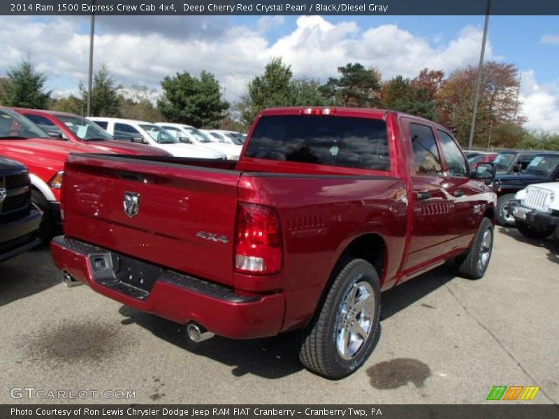 Deep Cherry Red Crystal Pearl / Black/Diesel Gray 2014 Ram 1500 Express Crew Cab 4x4