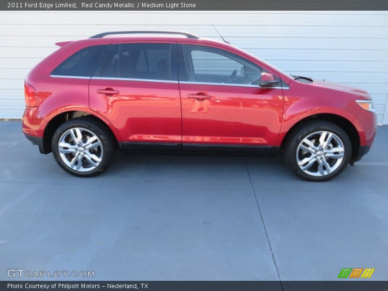 Red Candy Metallic / Medium Light Stone 2011 Ford Edge Limited