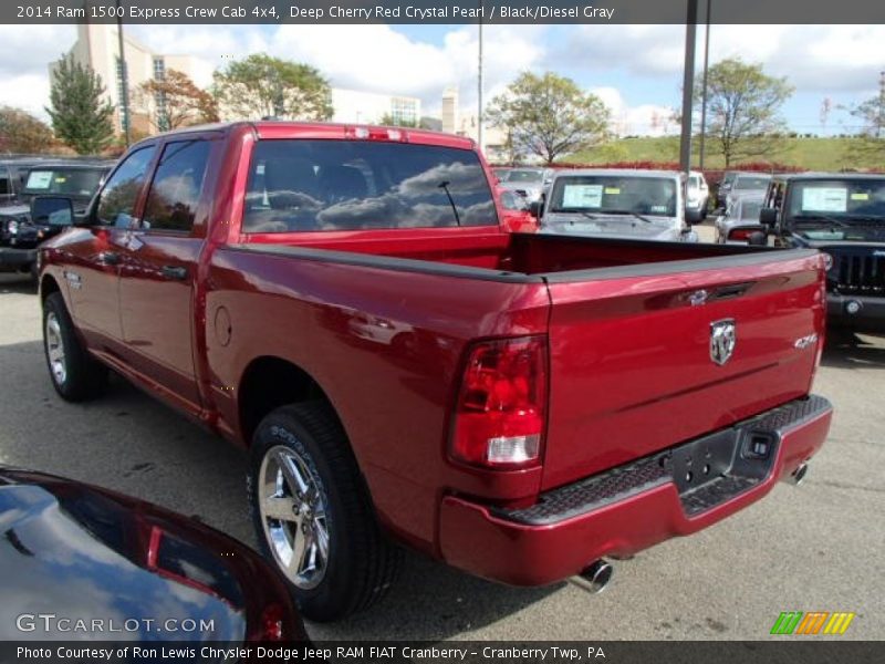 Deep Cherry Red Crystal Pearl / Black/Diesel Gray 2014 Ram 1500 Express Crew Cab 4x4