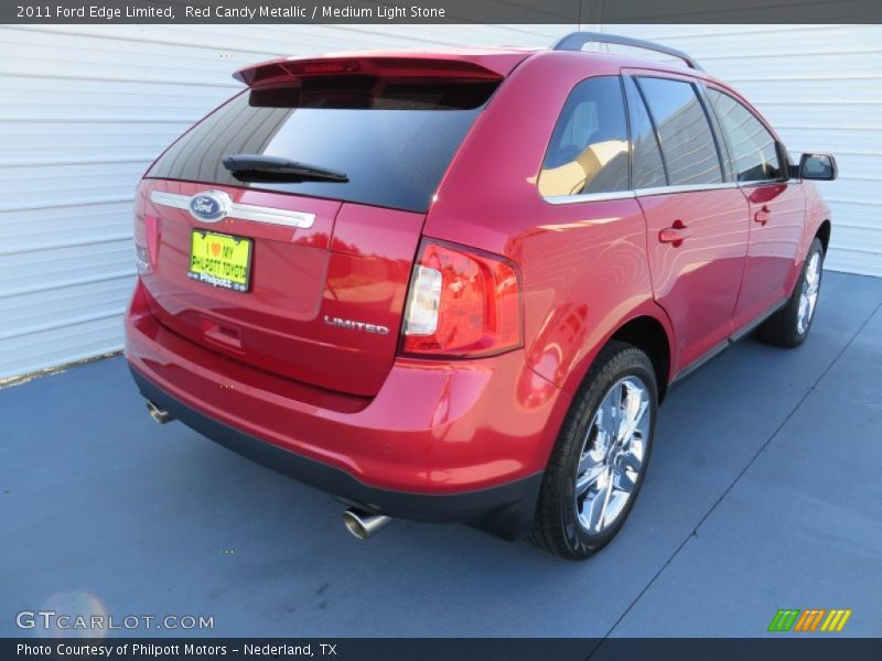 Red Candy Metallic / Medium Light Stone 2011 Ford Edge Limited