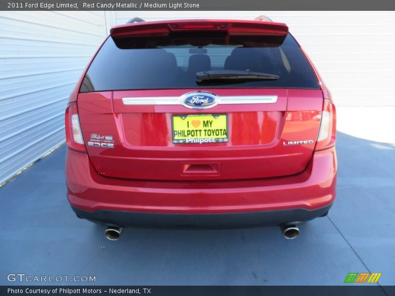 Red Candy Metallic / Medium Light Stone 2011 Ford Edge Limited