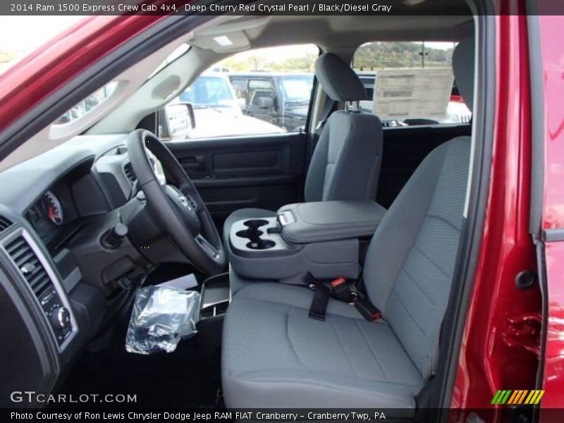 Deep Cherry Red Crystal Pearl / Black/Diesel Gray 2014 Ram 1500 Express Crew Cab 4x4