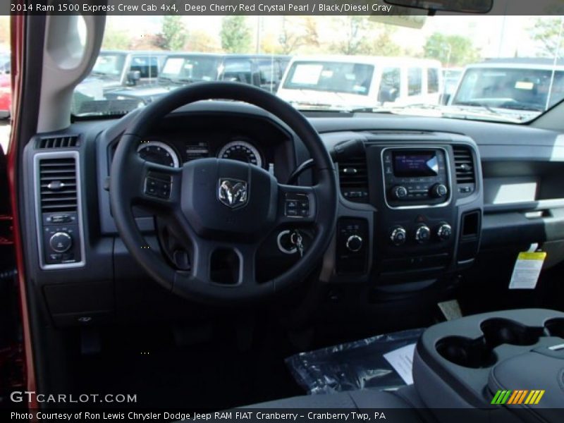 Deep Cherry Red Crystal Pearl / Black/Diesel Gray 2014 Ram 1500 Express Crew Cab 4x4
