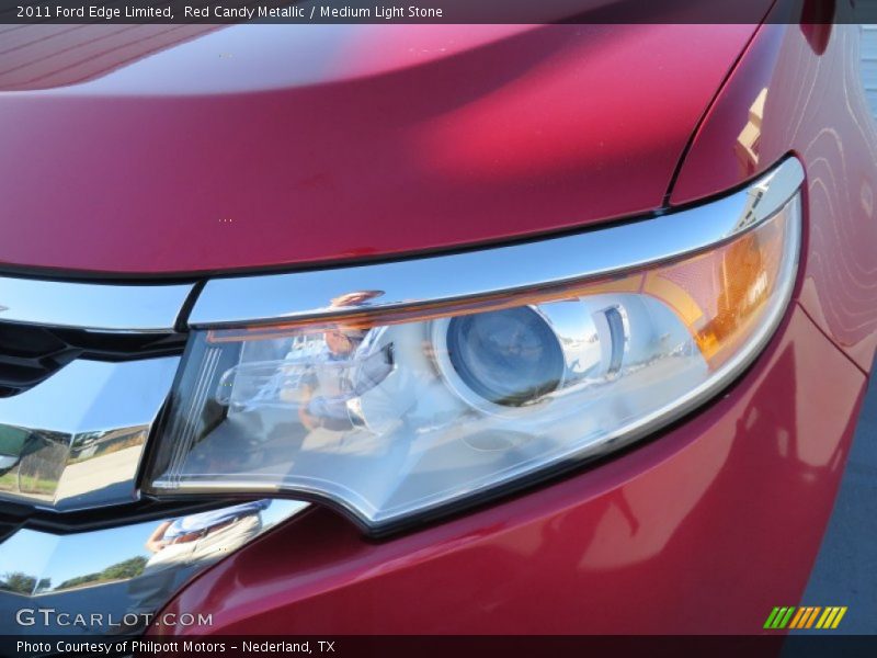 Red Candy Metallic / Medium Light Stone 2011 Ford Edge Limited