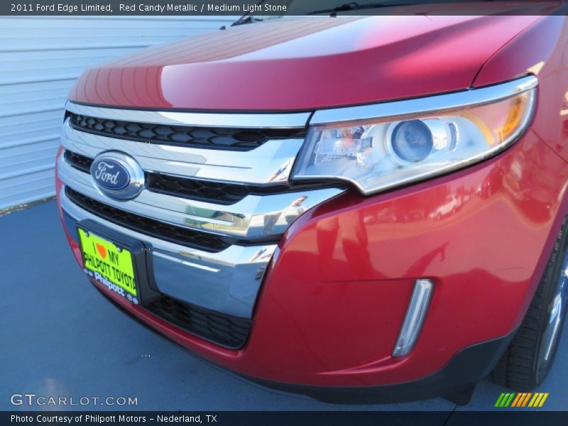 Red Candy Metallic / Medium Light Stone 2011 Ford Edge Limited