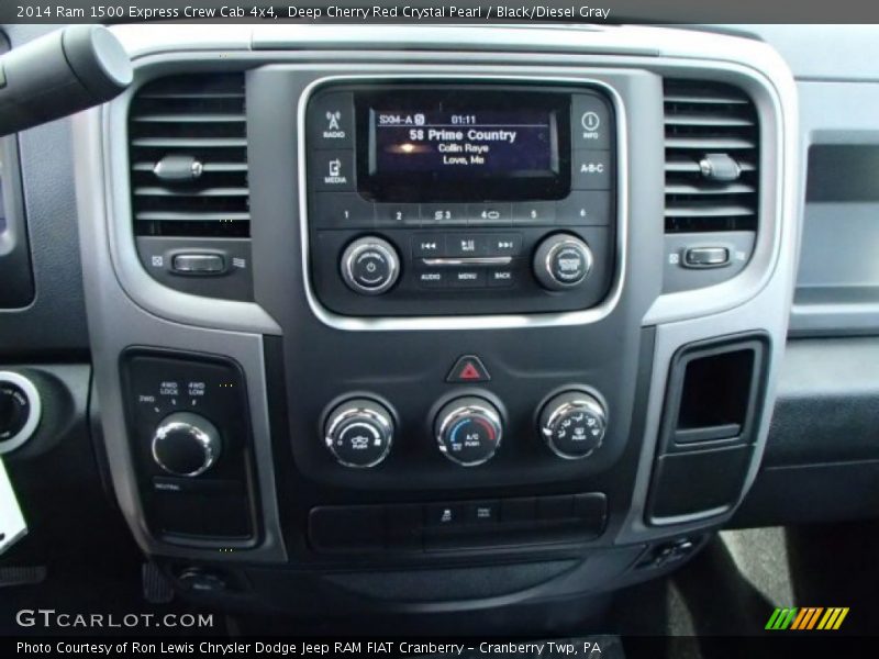 Deep Cherry Red Crystal Pearl / Black/Diesel Gray 2014 Ram 1500 Express Crew Cab 4x4