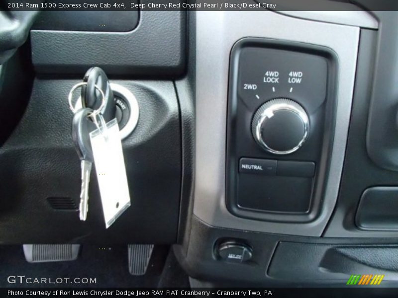 Deep Cherry Red Crystal Pearl / Black/Diesel Gray 2014 Ram 1500 Express Crew Cab 4x4