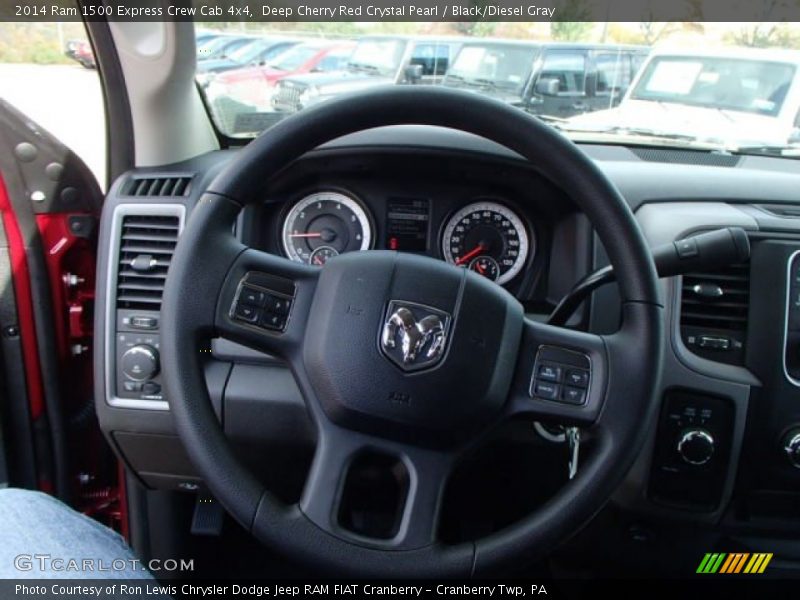 Deep Cherry Red Crystal Pearl / Black/Diesel Gray 2014 Ram 1500 Express Crew Cab 4x4