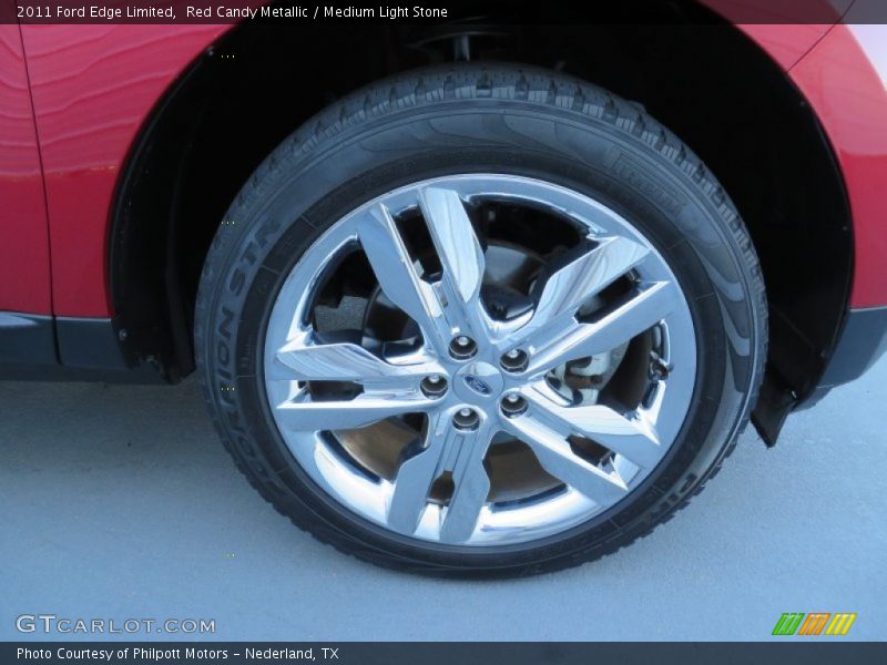 Red Candy Metallic / Medium Light Stone 2011 Ford Edge Limited